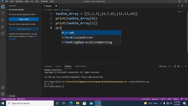 Two Dimensional Array in Python | Python Two Dimensional Array | How To create 2-D Array in python смотреть онлайн