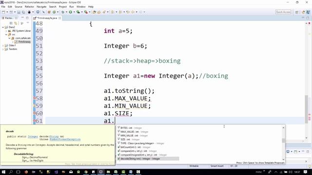 Java Programlama Dersleri 7 - Javada Boxing Unboxing смотреть онлайн