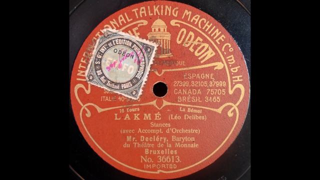 Lakmé ton doux regard (Maurice Decléry) смотреть онлайн