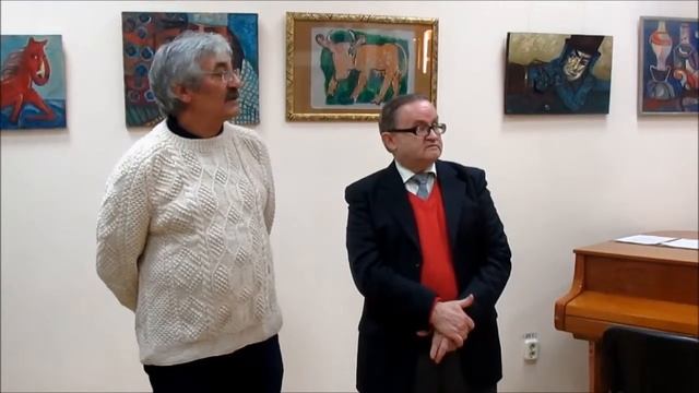 На открытии выставки 
