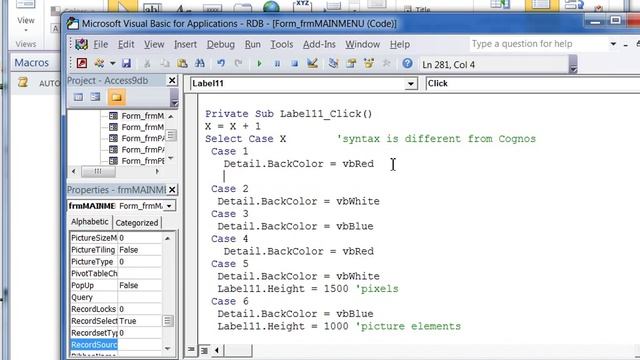ACCESS Lesson 126 - VBA - THE 'CASE' STATEMENT (Visual Basic for Access) смотреть онлайн