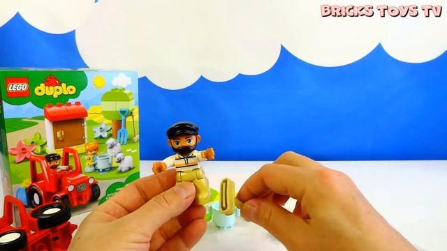 LEGO DUPLO 10950 Farm Tractor & Animal Care. ЛЕГО Дупло 10950 Фермерский трактор и животные. смотреть онлайн