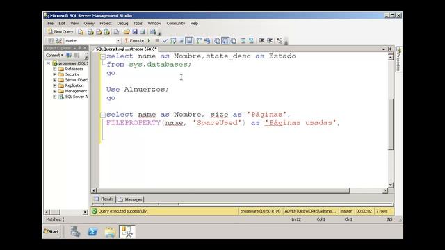 Crear base de datos con T-SQL en SQL Server 2008.mp4 смотреть онлайн