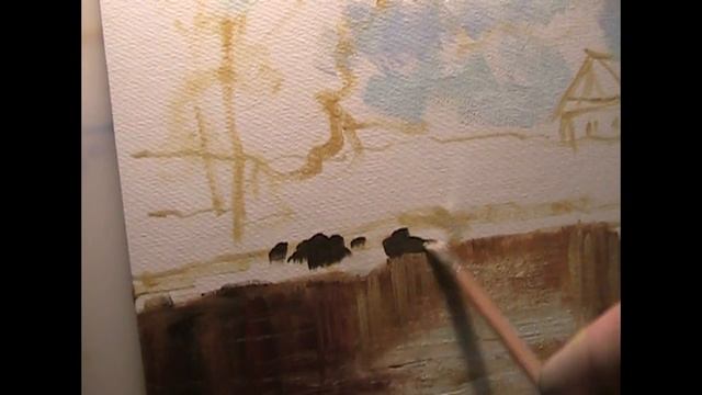 Мастер- класс "Пейзаж" Часть 1 смотреть онлайн