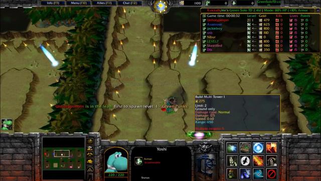 Warcraft 3 TD MADNESS returns! - Green Solo TD [01] смотреть онлайн