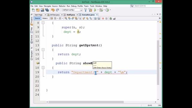 JAVA PROGRAMMING TUTORIAL 24 JAVA INHERITANCE OVERRIDING WITH EXAMPLE смотреть онлайн
