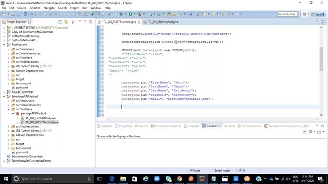 Selenium API Post Method Part-3 смотреть онлайн