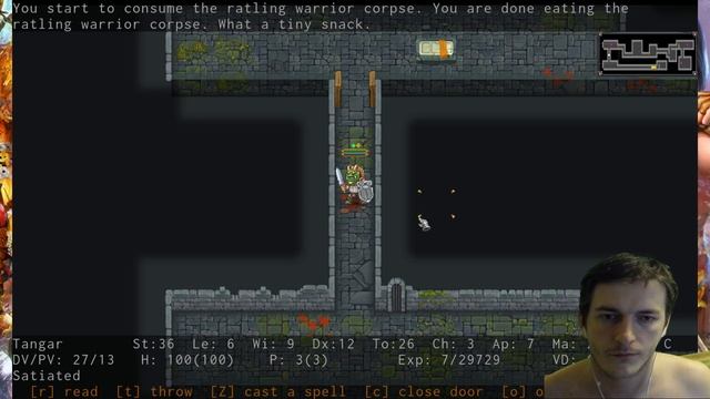 ADOM Village Dungeon ♣ Ancient Domains Of Mystery roguelike game video gameplay смотреть онлайн