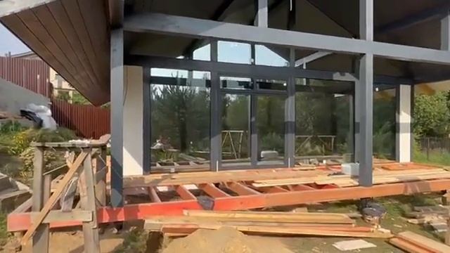 Внешняя отделка фасадов и подшивка свесов кровли бани в стиле фахверк смотреть онлайн