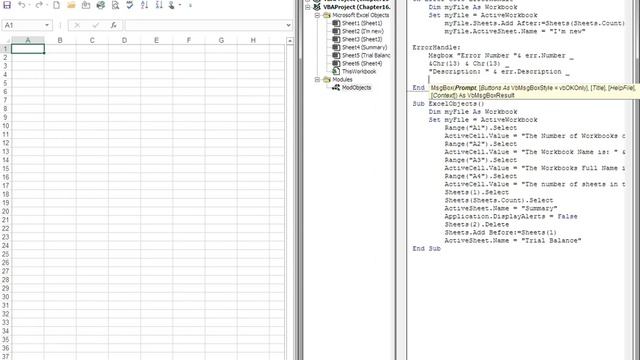 Microsoft Excel Macros and VBA Level 6 - Video 29 VBA and Error Handling смотреть онлайн