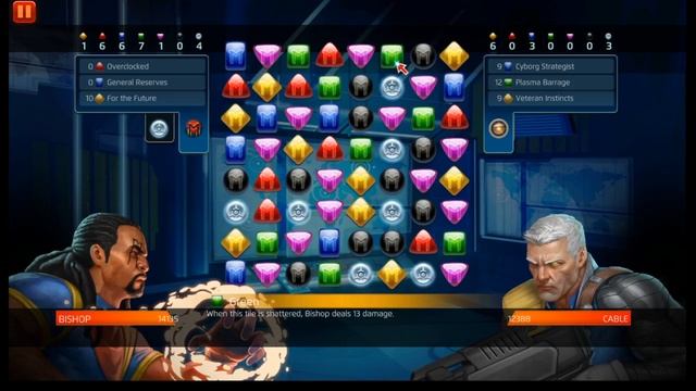 Bishop V.s Cable | Crash of the titans | Marvel Puzzle Quest смотреть онлайн