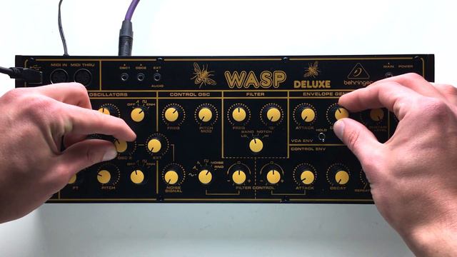 Behringer WASP Deluxe | Techno/House Sequence (No Talking) смотреть онлайн