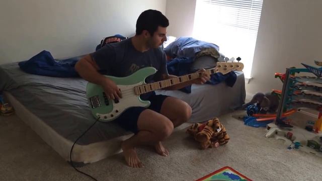 Vinny solo on new Sea Foam Green Pearl Fender PJ Bass