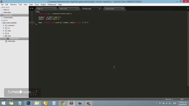 Validar email o datos repetidos con AJAX, jQuery, PHP, MySQL, HTML y CSS 2/4 смотреть онлайн