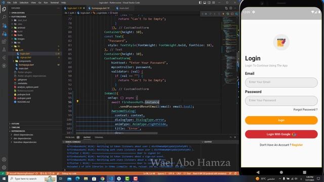 11 - Send a password reset email ( flutter firebase 2023 ) смотреть онлайн