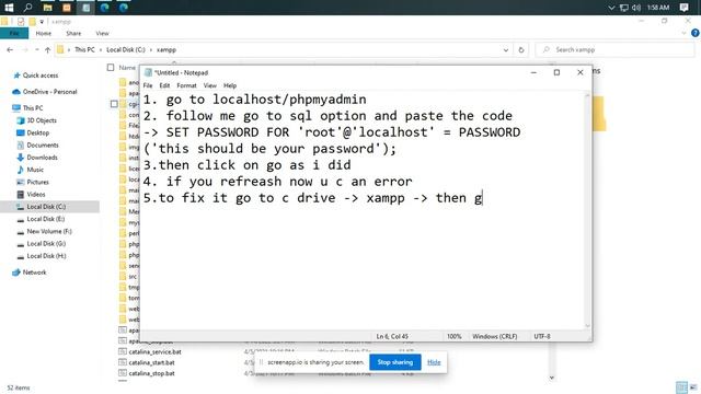 How to add password to PHPmyadmin in XAMPP setup смотреть онлайн
