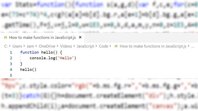 How to make functions in JavaScript смотреть онлайн