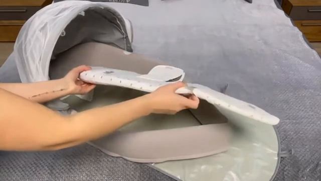 Кокон-рюкзак гнездышко для новорожденных Позиционер складной смотреть онлайн