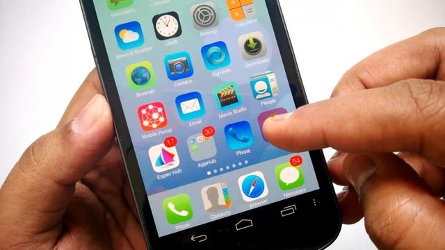 iOS7 for Android- Espier Launcher Review смотреть онлайн