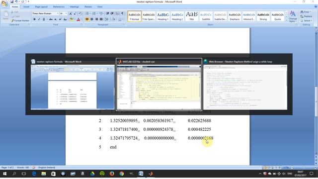 Newton raphson in Matlab using a while loop смотреть онлайн