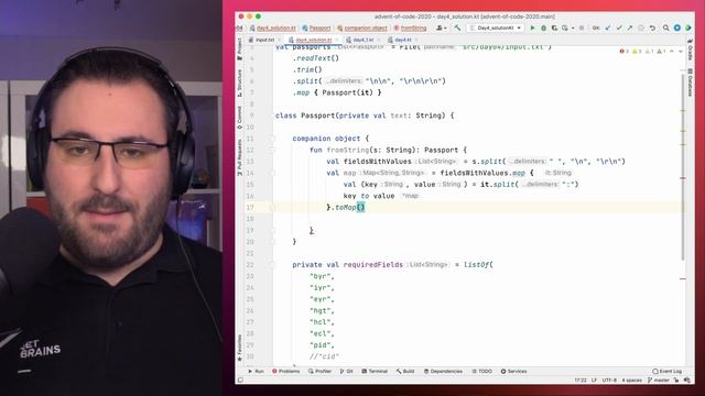 Learn Kotlin with the Kotlin Team: Advent of Code 2020 #4 смотреть онлайн