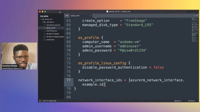 Deploying a VM to Azure using Terraform смотреть онлайн