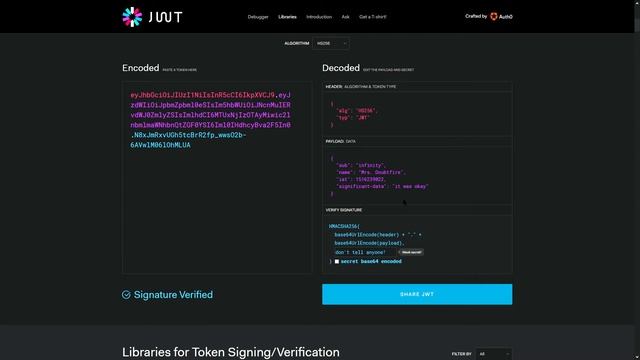 JSON Web Tokens (JWT) Encryption Demo