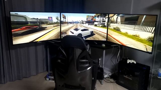 5760x1080 43inch triple monitor - GTA V смотреть онлайн