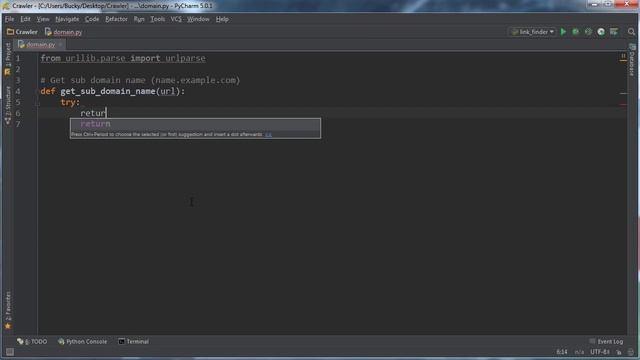 Python Web Crawler Tutorial 14 Domain Name Parsing 14/17 смотреть онлайн