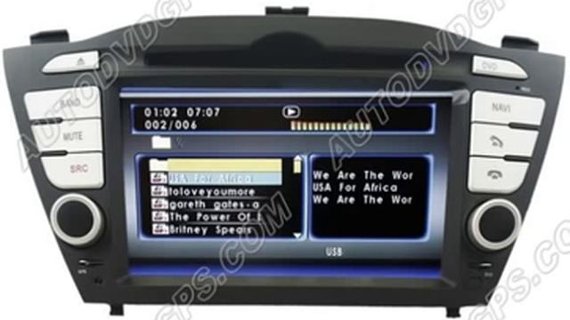 Hyundai Tucson ix35 indash car dvd gps navi unit смотреть онлайн