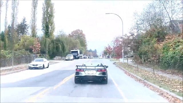 Driving A 2023 Chevrolet C8, Z51 Corvette Around Town.