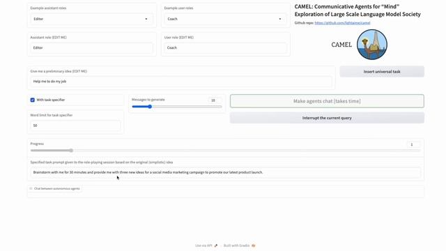 Camel + LangChain for Synthetic Data & Market Research смотреть онлайн