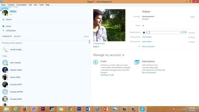 Skype Add & Change Cell phone,landline and office Number (How To amend) смотреть онлайн