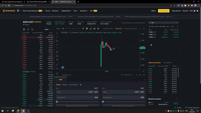 ЛИСТИНГ BISWAP НА БИНАНС! BSW ТОКЕН УЖЕ НА БИРЖИ BINANCE! смотреть онлайн