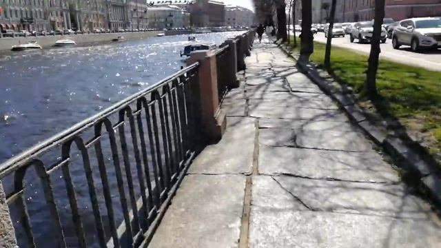Прогулка по Набережной Реки Фонтанки// май 2022// St.Petersburg смотреть онлайн