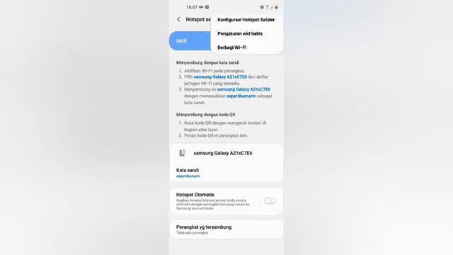 cara tethering wifi di samsung galaxy a21s смотреть онлайн