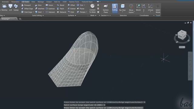 AutoCAD 2018 3D Surfaces and Mesh Objects COMPLETE смотреть онлайн