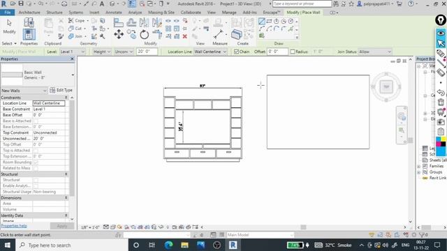 Tv Cabinet design in AutoCad ||tv unit design 2023 || 3d design in Revit || interior design смотреть онлайн