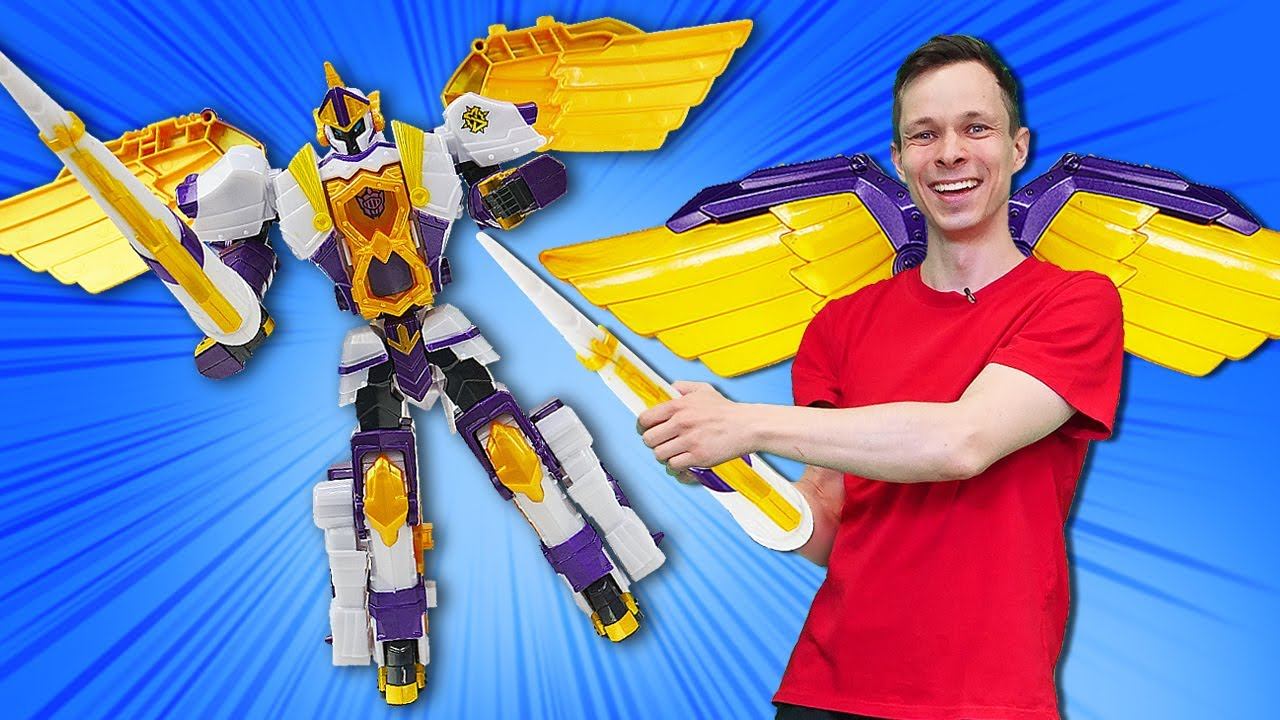Распаковка игрушек — Робот трансформер Супер 10 Вайтхорн (Whitehorn)! Игры битвы для мальчиков смотреть онлайн