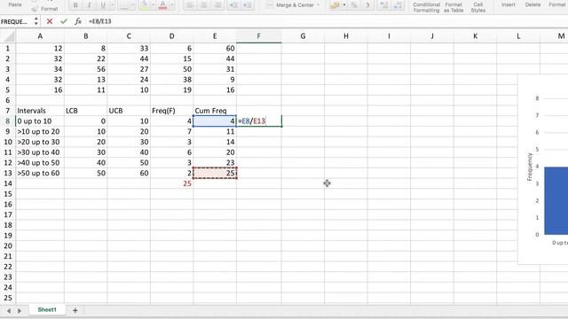 Drawing an Ogive in Excel смотреть онлайн