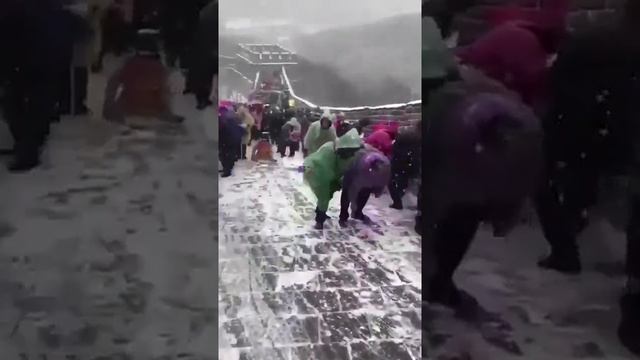 Китайская стена зимой. смотреть онлайн