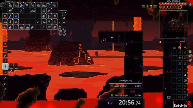 Terraria Destroyer speedrun 41:36 / Master, NMA, Random seed смотреть онлайн