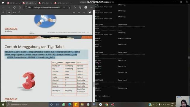 SISTEM BASIS DATA ORACLE ACADEMY - BAB 6 смотреть онлайн