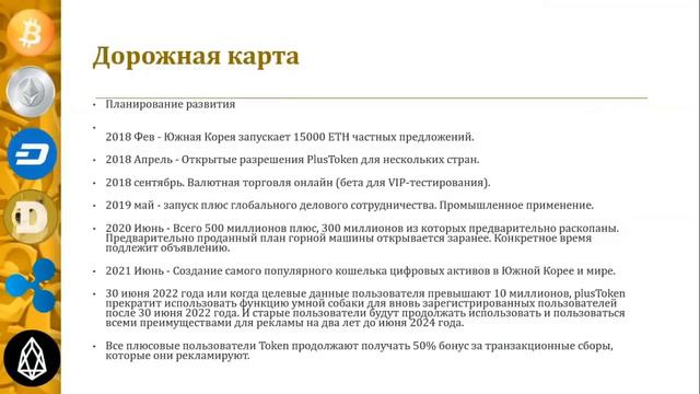 Plus Token Первая Русскоязычная презентация Плюс Токен смотреть онлайн