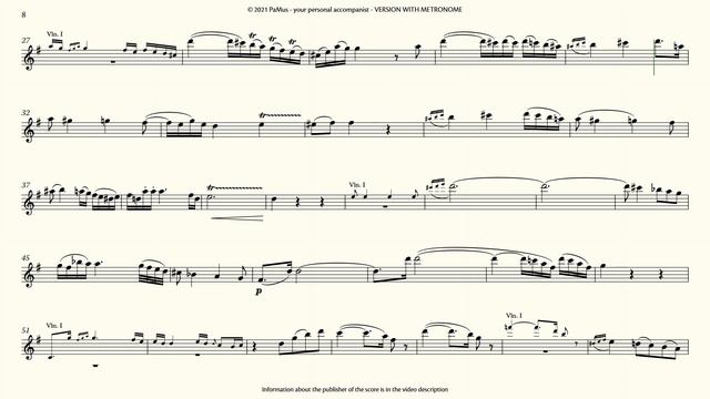 W. A. Mozart: Flute Concerto in D major, accompaniment 440Hz смотреть онлайн