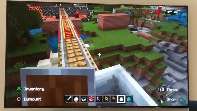 Minecraft: Early roller coaster + TNT + eggs ? смотреть онлайн