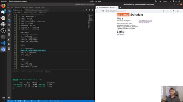 Pair programming a stream schedule page with PHP, Laravel, and Vue.js - part 5 смотреть онлайн