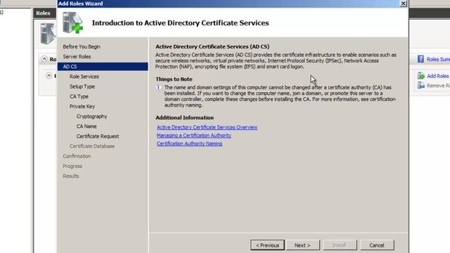 70-640 Certificate Services / 2008 R2 - SSL Part 1 - Installing a Microsoft CA смотреть онлайн