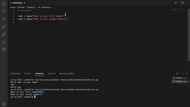 Beginners Guide to Python #3 - Input смотреть онлайн