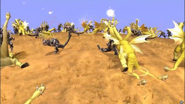 500 King Ghidorah vs 500 Monster X | Titan War [S2E10] | SPORE смотреть онлайн